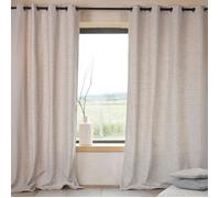 Rideau thermique semi-occultant bouclette Beige 140x260 cm