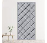 Rideau thermique Thermo Rideau de porte Moustiquaire Panneau isolant Rideau thermique Imperméable au vent Climatisation Rideau anti-mouches Gris, 70x200cm