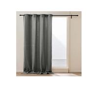 Rideau thermique velours 140x260 anthracite Madison