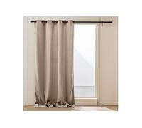 Rideau thermique velours 140x260 noisette Madison