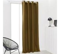 Rideau TODAY isolant a oeillets uni Bronze 140 240 cm