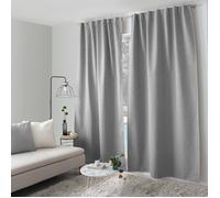 Rideau total occultant 140x240 pattes cachées Gris clair