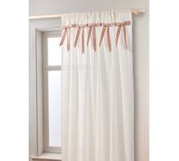 Rideau tube tamisant en gaze de coton écru 135X240