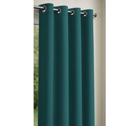 Rideau uni Bleu Canard- 8 œillets - 135x240 cm - Obscurcissant - Isolation Thermique été/Hiver - Prêt à Poser