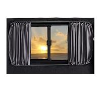 Rideau Van AméNagé,Occultant Voiture Kit de Rideaux Pare-Soleil universels for Camping-Car, Bateau, Caravane, Utilisation adaptée pour Ford Transit(60X47cm)