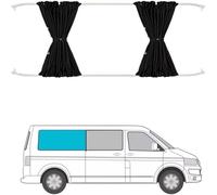 Rideau Van AméNagé,Occultant Voiture Rideaux Pare-Soleil Occultants for Voiture,Utilisation Adaptée pour VW T5, T6 Et .1(Right Side Window)