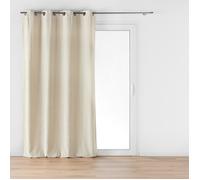 Douceur d'Intérieur – Rideau à œillets Mika – Velours jacquard – Lin 140 x 260 cm