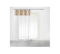 Rideau Voilage à Anneaux "Leana" 140x240cm Beige