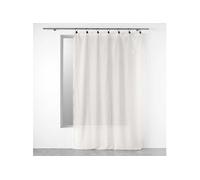Douceur d'Intérieur Rideau voilage à anneaux Linka 140x240cm Blanc