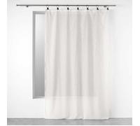 Douceur d'Intérieur Rideau voilage à anneaux Linka 140x240cm Blanc