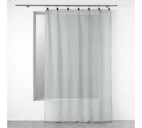 Rideau Voilage à Anneaux "Linka" 140x240cm Gris