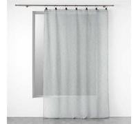 Rideau Voilage à Anneaux "Linka" 140x240cm Gris Gris G