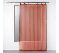 Rideau Voilage à Anneaux "Linka" 140x240cm Terracotta G