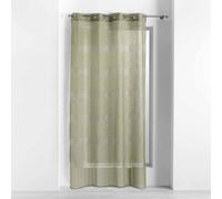 Homemaison Voilage à œillets Ajouréla 140 x 240 cm Voile sablé Kaki