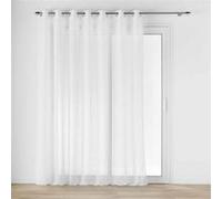 Douceur d'Intérieur, Voilage à Œillets (240 x 240 cm) Carlin Naturel, Voile Tissé