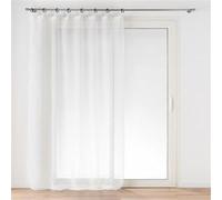 Douceur d'Intérieur Voilage Davina à œillets plastique Voile tissé 140 x 240 cm Blanc