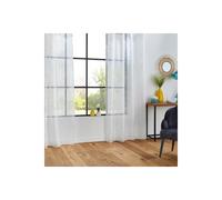 Atmosphera – Voilage Dévo imprimé feuille 140 x 240 cm Lin Dris Beige G