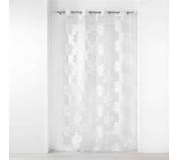 Rideau Voilage à Œillets "Florinella" 140x240cm Blanc Blanc G