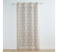 Rideau Voilage à Œillets "Levita" 140x240cm Taupe
