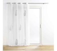 Douceur d'Intérieur – Rideau voilage à œillets Palmeor 140 x 240 cm Argent