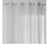 Rideau Voilage à Œillets ""Sab"" 140x240cm Blanc