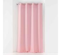 Douceur d'Intérieur – Rideau voilage à œillets Soane 140 x 180 cm voile tissé Rose