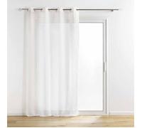 Douceur d'Intérieur – Rideau voilage à œillets Sunline 140x240 cm Blanc & Or