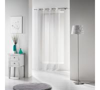 Rideau Voilage à Oeillets "Voiline" 140x240cm Blanc