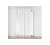 Douceur d'Intérieur – Rideau voilage à œillets Carlin – Voile tissé 240 x 240 cm Naturel Blanc G