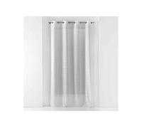 Douceur d'Intérieur – Voilage à œillets Castille – Maille – 140 x 240 cm – Blanc