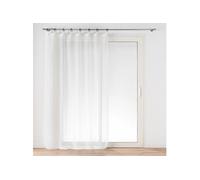 Douceur d'Intérieur Voilage Davina à œillets plastique Voile tissé 140 x 240 cm Blanc