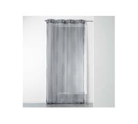 Rideau Voilage à Oillets "Grigri" 140x240cm Anthracite