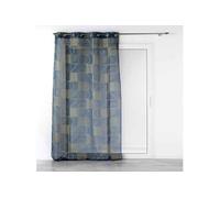 Rideau Voilage à Oillets "Lineor" 140x240cm Marine