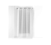 Rideau Voilage à Œillets "Opalia" 140x280cm Blanc