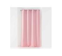 Douceur d'Intérieur – Rideau voilage à œillets Soane 140 x 180 cm voile tissé Rose