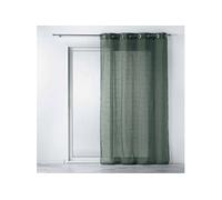 Rideau Voilage à Oillets "Zazy" 140x240cm Kaki