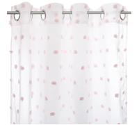 Rideau Voilage Enfant Gya - Atmosphera for kids - Rose - Œillets - 140x240cm
