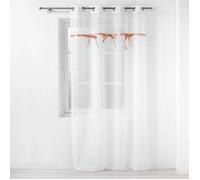 Douceur d'Intérieur Rideau voilage enfant Little Miss 140x240 cm œillets blanc