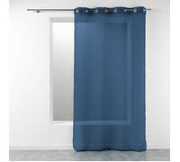 Douceur d'Intérieur Rideau voilage étamine Telma 140 x 280 cm Bleu marine