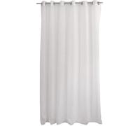 Rideau Voilage Grande Largeur- Polyester, 240x240 cm, Blanc, Collection Sablé, Prêt à Poser, Lavable à 30°, pour Toutes Les Pièces,