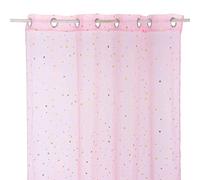Rideau Voilage Motifs Étoiles Or 140 x 250 cm déco Enfant - Atmosphera