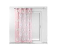 Rideau Voilage "Petite Etoile" 140x240cm Rose