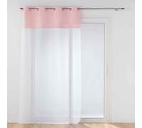 Rideau Voilage Phosphorescent "Moonlight" 140x280cm Rose