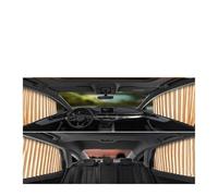 Rideau Voiture,Rideau Occultant Voiture Lot De 2 Pare-soleils, Protection UV, Accessoires D'intérieur(Golden 4 pcs)