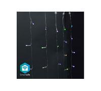 NEDIS Rideau WiFi intelligent 180 LED's RGB chaud à froid 3m Android / IOS