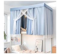 Rideaux à baldaquin pour lit de dortoir d'étudiant, 4 Coins de lit à baldaquin, Cadre de lit à baldaquin, poteaux de lit superposé, auvent de lit superposé Double, auvent de Tente,