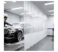 Rideaux À Œillets Pour Aires De Lavage Industrielles, Rideaux De Séparation Pour Garage, Rideaux Extérieurs En Vinyle Pour Terrasse, Porche, Station De Lavage Et Garage(Blanc,2.5x2.2m/8.2x7.2ft)