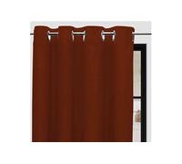 Rideaux à oillets Panama orange 135x250 cm