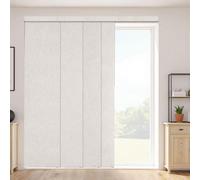 Rideaux à panneaux VEVOR, rail extensible de 116 cm à 218 cm (L), rideaux à panneaux recoupables jusqu'à 243 cm (H), rideaux coulissants occultants pour portes coulissantes portes de terrasse Gris cla