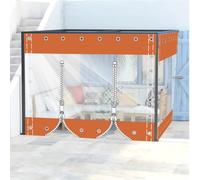 Rideaux de bâche imperméables avec œillets, panneaux latéraux transparents très résistants pour pergola, terrasse, porche, tonnelle - Durable et résistant aux intempéries